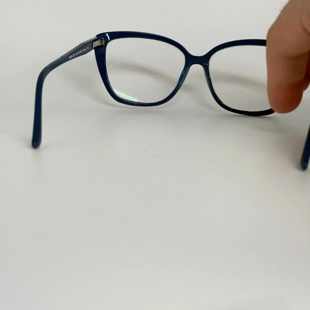 Twelve84 Ibiza 407 Blue Cat Eye Eyeglasses Frames 55-15-140 USA‎ Design